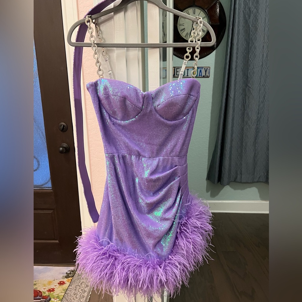 Nadine Merabi, Fifi purple dress - Picture 4 of 7